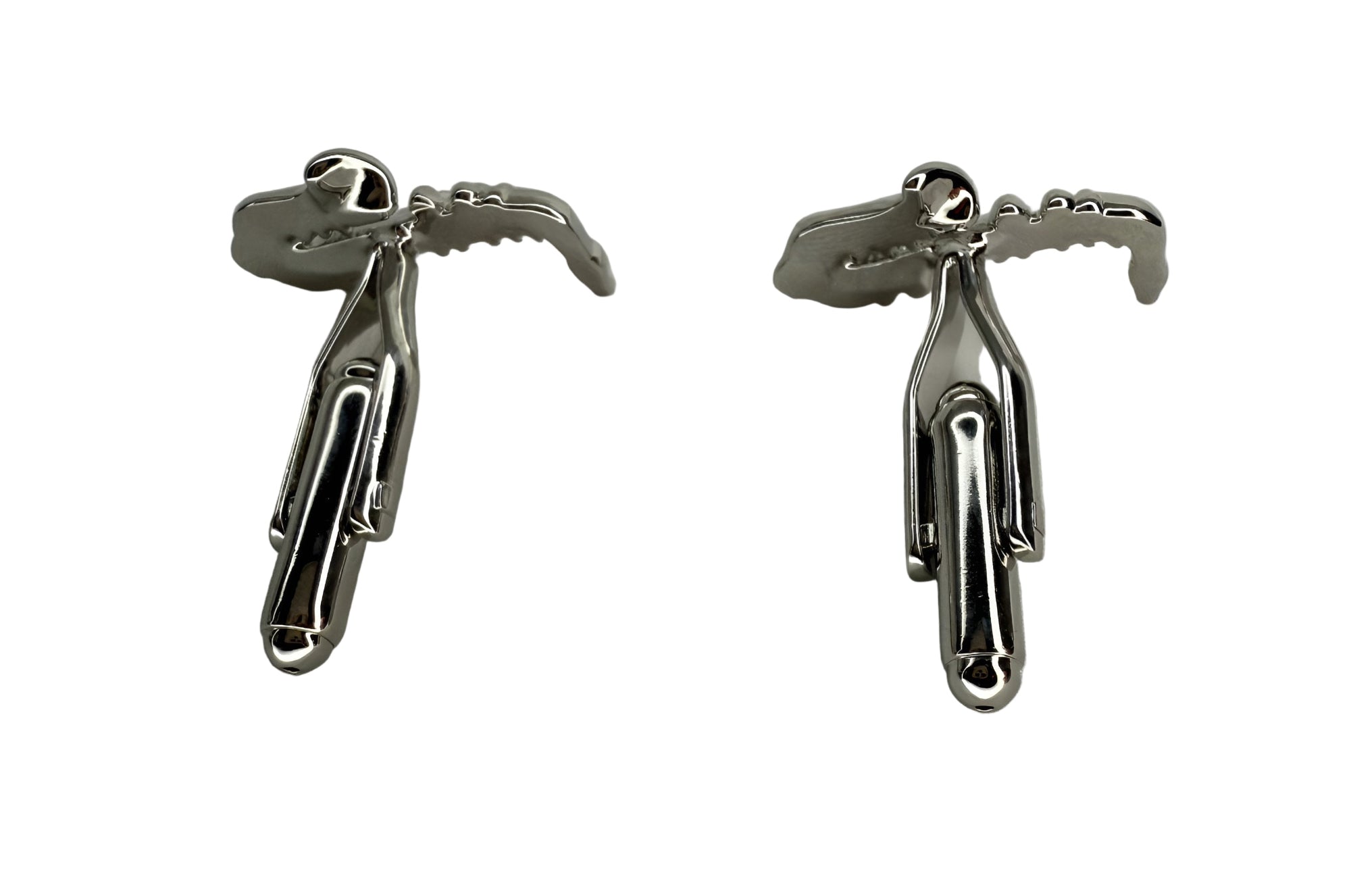 Silver Saxophone Cufflinks