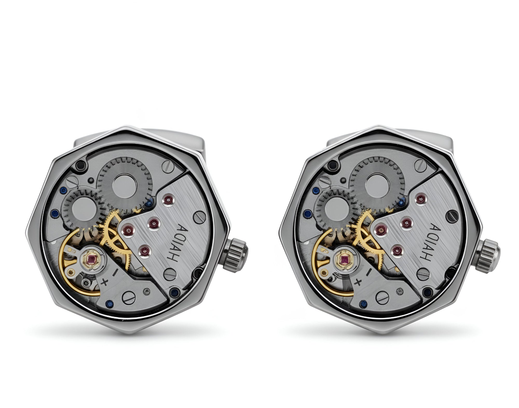 Octagon Mechanical Cufflinks – The Art of Precision