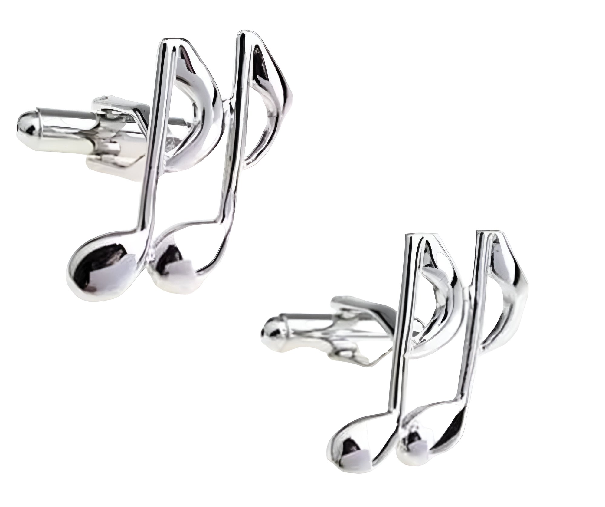 Silver Musical Note Cufflinks