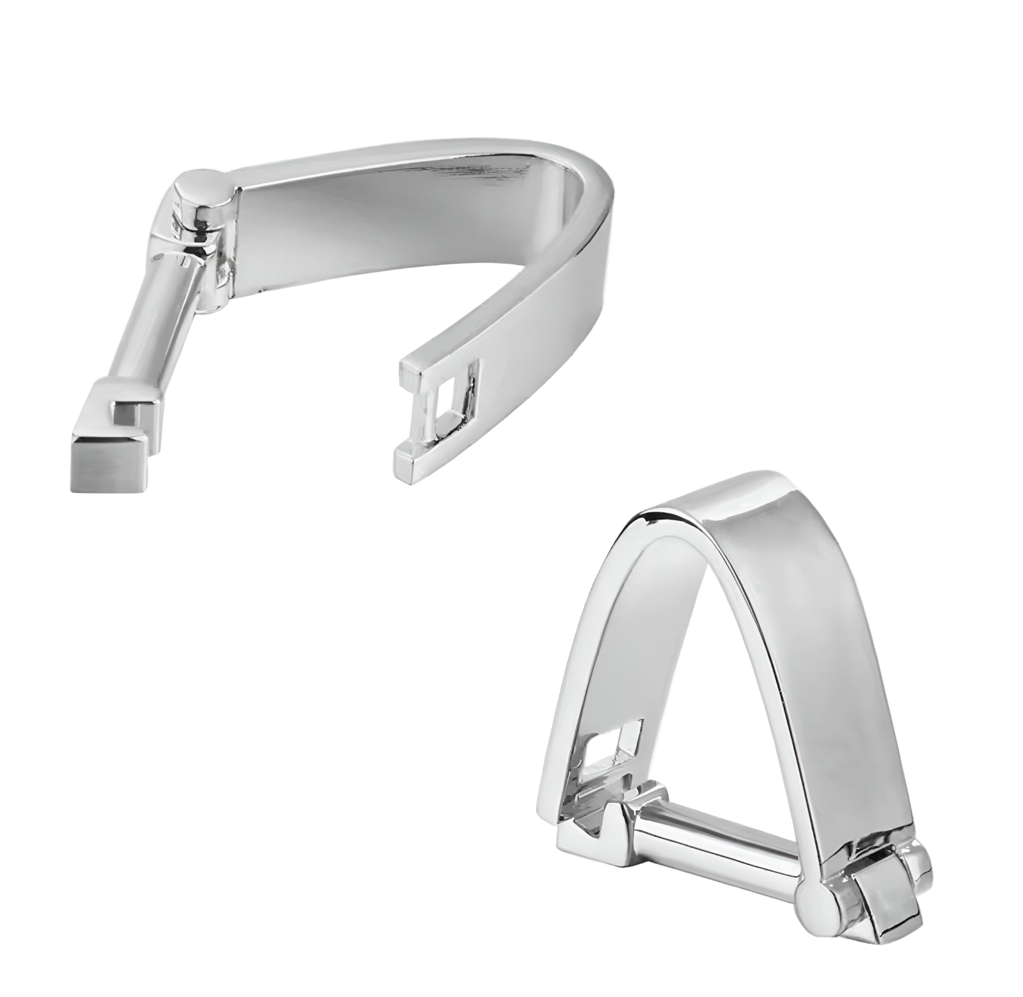 Arch-Frame Silver Cufflinks
